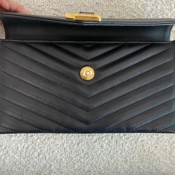 Authentic Saint Laurent Black Cassandre Clutch - Picture 12 of 15